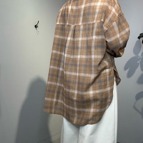 【PRIORITY】 シアーチェックシャツ《P61132 BF》