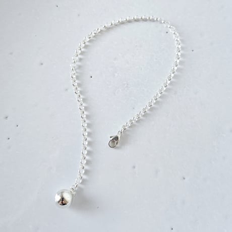 Silver ball × chain bracelet　【定番】