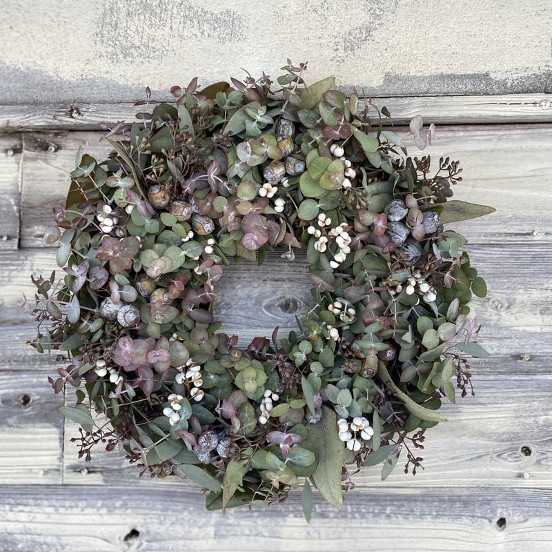 ラムズの紅葉ユーカリリース | 花仕事屋 Lambs