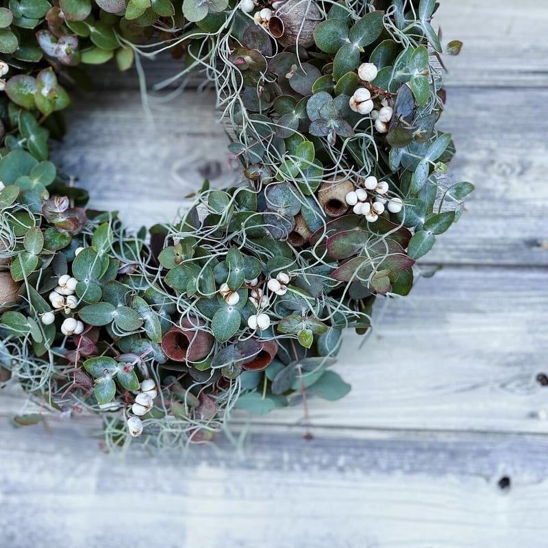 ラムズの紅葉ユーカリリース | 花仕事屋 Lambs