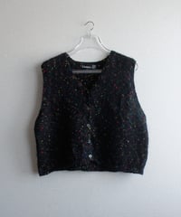 mix neon mohair Knit vest / ミックスネオンモヘアニットベスト
