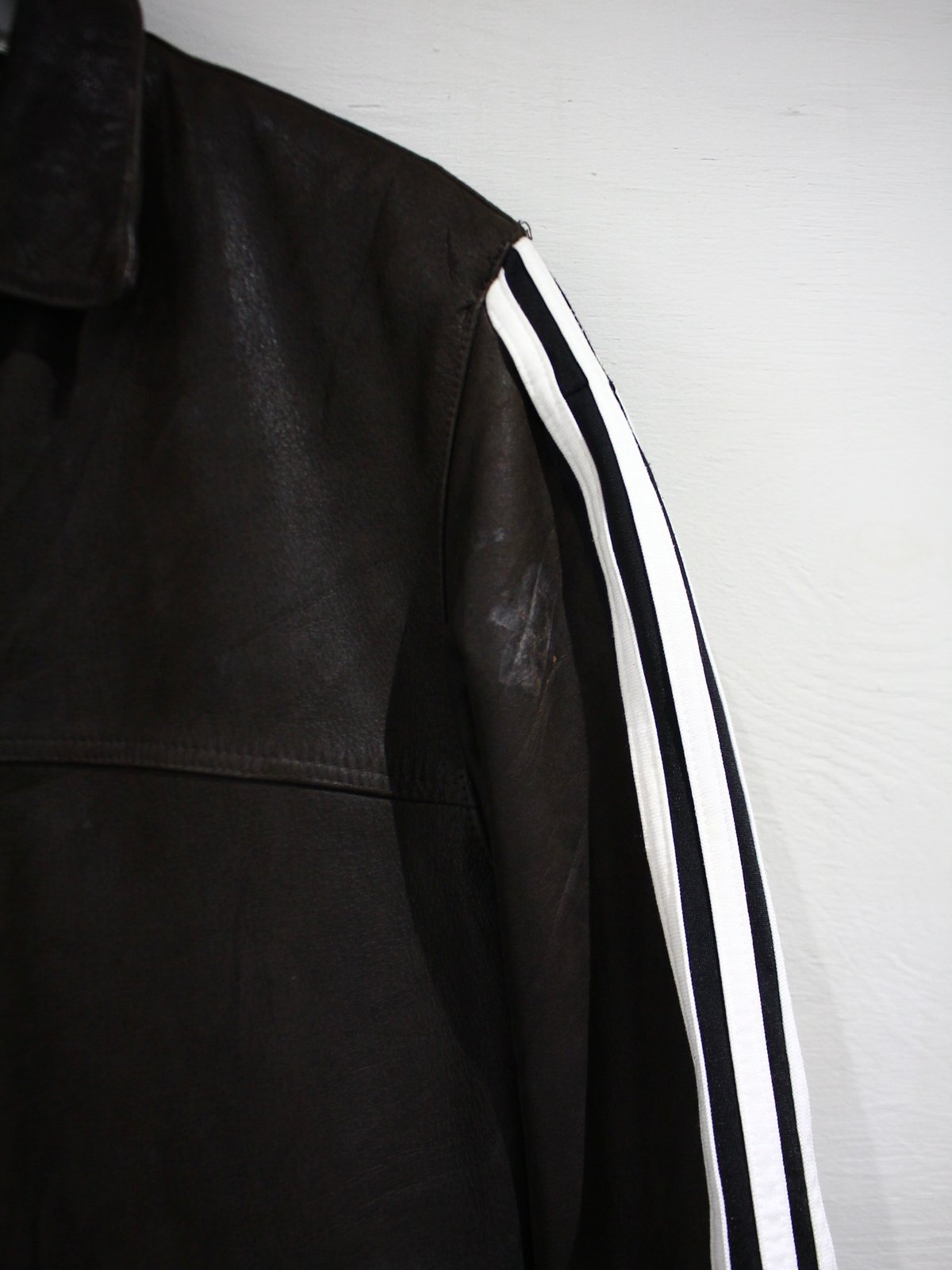 adidas remake leather jacket / アディダスリメイクレザージャケッ