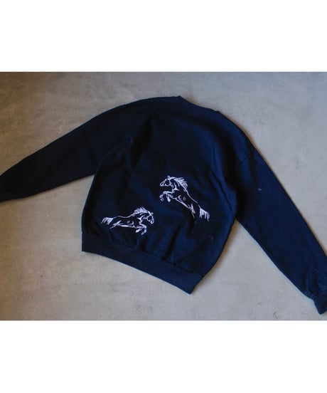 Horse embroidery sweat / スウェット