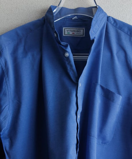band collar shirt