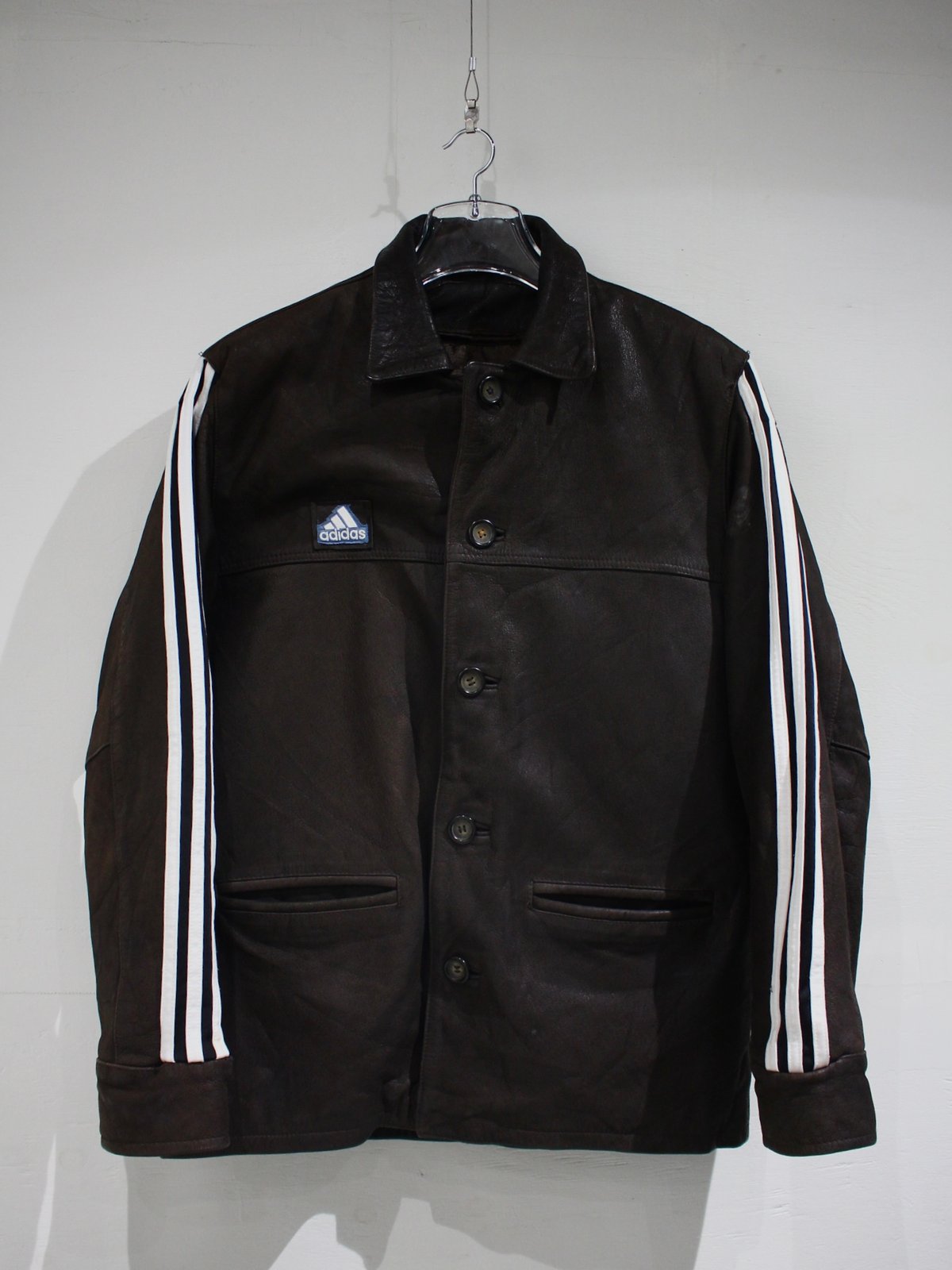 ジャケット・アウター remake\"vintage adidas leather jacket ジャケット・アウター remake