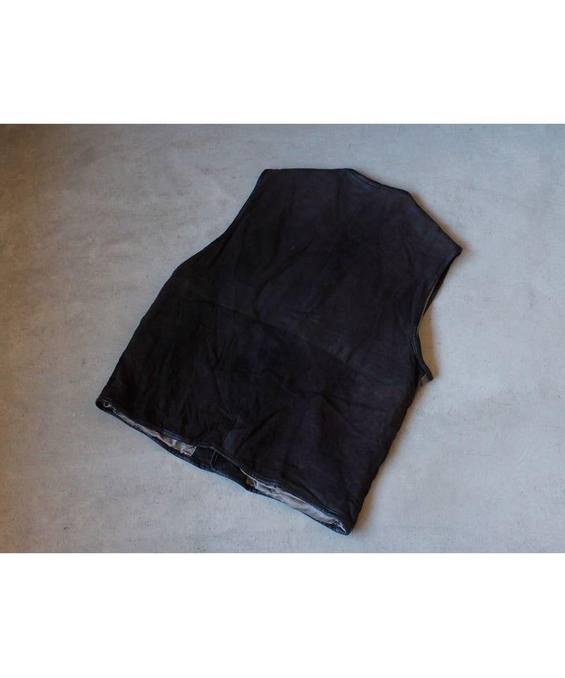 Euro leather Tyrolean vest / レザーチロリアンベスト | schiele