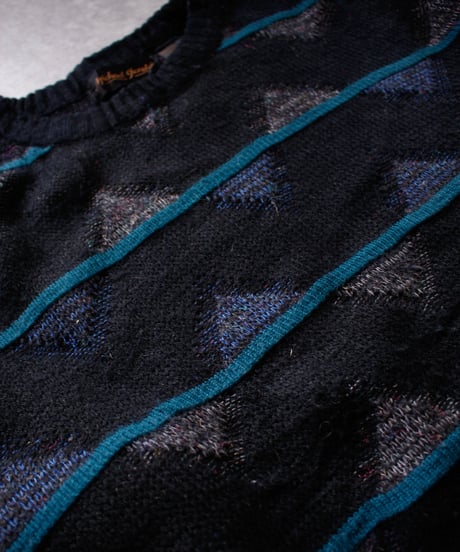 90’s Geometric Pattern Acryl Knit Sweater / ジオメトリック柄アクリルニットセーター