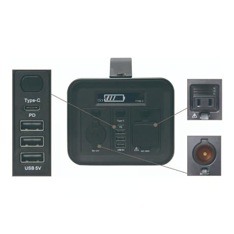 284Whポータブル電源　IPS-300AU