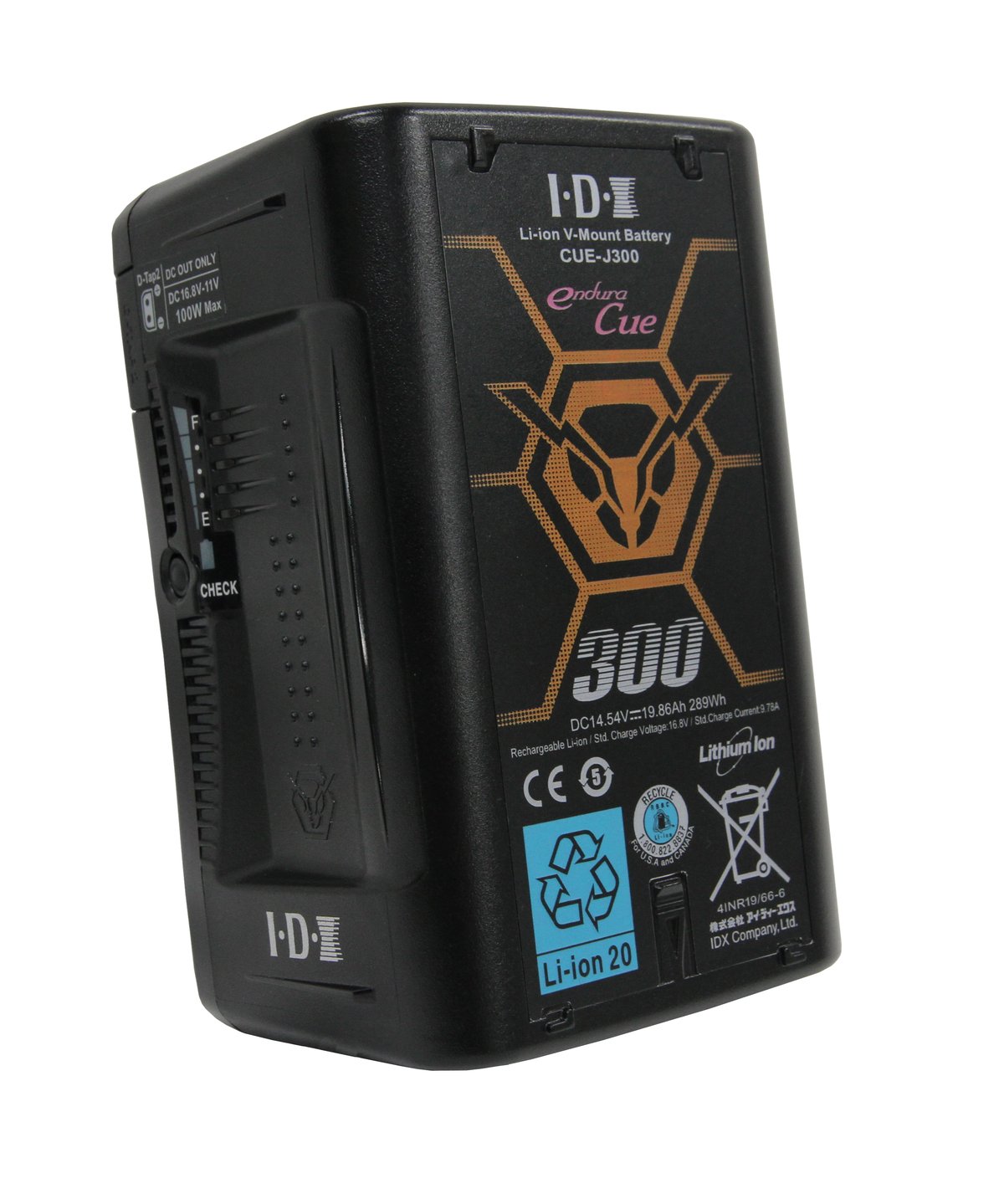 289Wh(14.54V/19.86Ah) Vマウントタイプリチウムイオンバッテリー CUE-