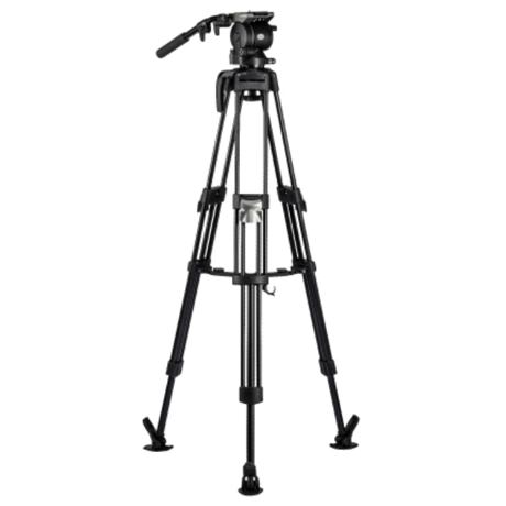 Libec HS-350MQ　完全バランスクイックロック3段アルミ三脚(ミッドスプレッダータイプ）(税込み定価￥291,500)