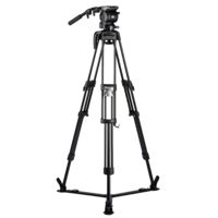 Libec HS-250MQ　完全バランスクイックロック3段アルミ三脚(ミッドスプレッダータイプ）(税込み定価￥236,500)