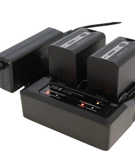 7.2V/7.4V リチウムイオンバッテリー2ch同時充電器　LC-2A (税込み定価￥29,700）