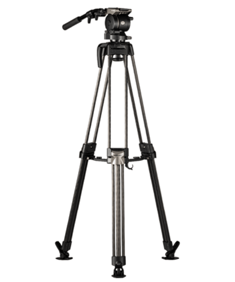 Libec HS-150MQC　一眼ムービー用完全バランスクイックロック3段カーボン三脚(ミッドスプレッダータイプ）(税込み定価￥231,000)