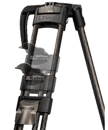 Libec　QL40C　Φ75㎜3段クイックロックカーボントライポッド(税込み定価￥140,800)