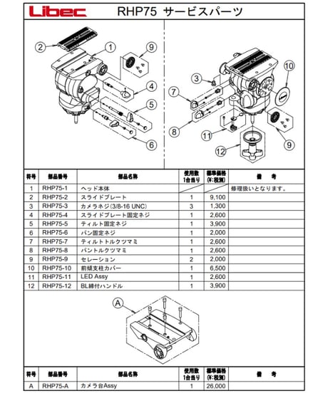 Libec　RSP-750C　ハイグレードカーボン三脚（グランドスプレッダーモデル）　(税込み定価￥630,300)