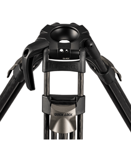 Libec HS-350MQC　完全バランスクイックロック3段カーボン三脚(ミッドスプレッダータイプ）(税込み定価￥324,500)
