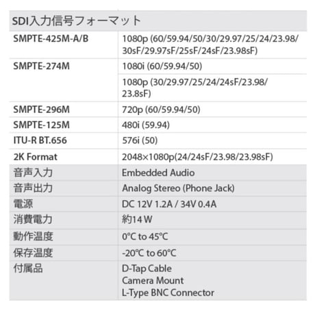 10型フルHD対応ビューファインダーLCDモニター　F-10A (税込み定価￥195,800 )