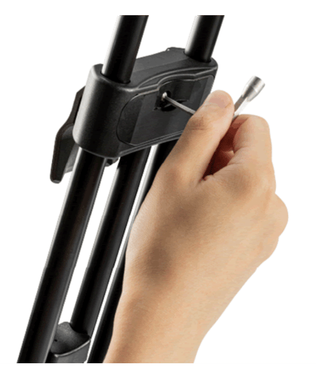 Libec HS-350MQ　完全バランスクイックロック3段アルミ三脚(ミッドスプレッダータイプ）(税込み定価￥291,500)