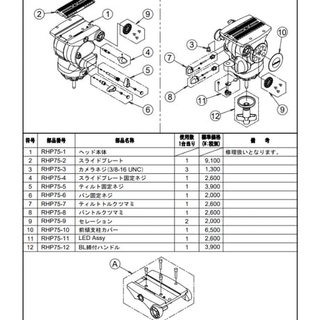 Libec　RSP-750MC　ハイグレードカーボン三脚（ミッドプレッダーモデル）　(税込み定価￥630,300)