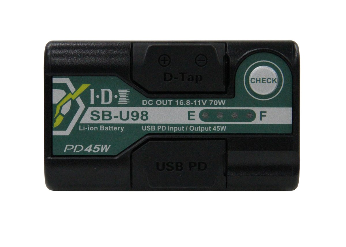 96Wh（14.4V/6.6Ah） Sony BP-U 14.4Vタイプリチウムイオンバッテリ