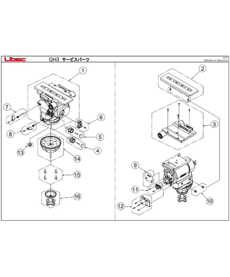 Libec　QD-30M　ボックスレンズシステムとレンズサポーターの組み合わせに適したフラッグシップ三脚（ミッドスプレッダーモデル）　(税込み定価￥1,398,100)