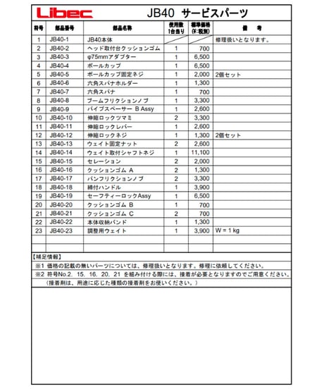 Libec JB40　ジブアーム(税込み定価￥300,300)