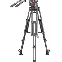 Libec　QD-10M　大型プロンプター/小型ボックスレンズに適したフラッグシップ三脚（ミッドスプレッダーモデル）　(税込み定価￥1,426,700)