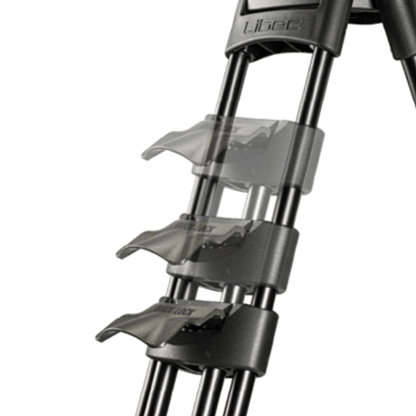 Libec HS-150Q　一眼ムービー用完全バランスクイックロック3段アルミ三脚(グランドスプレッダータイプ）(税込み定価￥207,900)