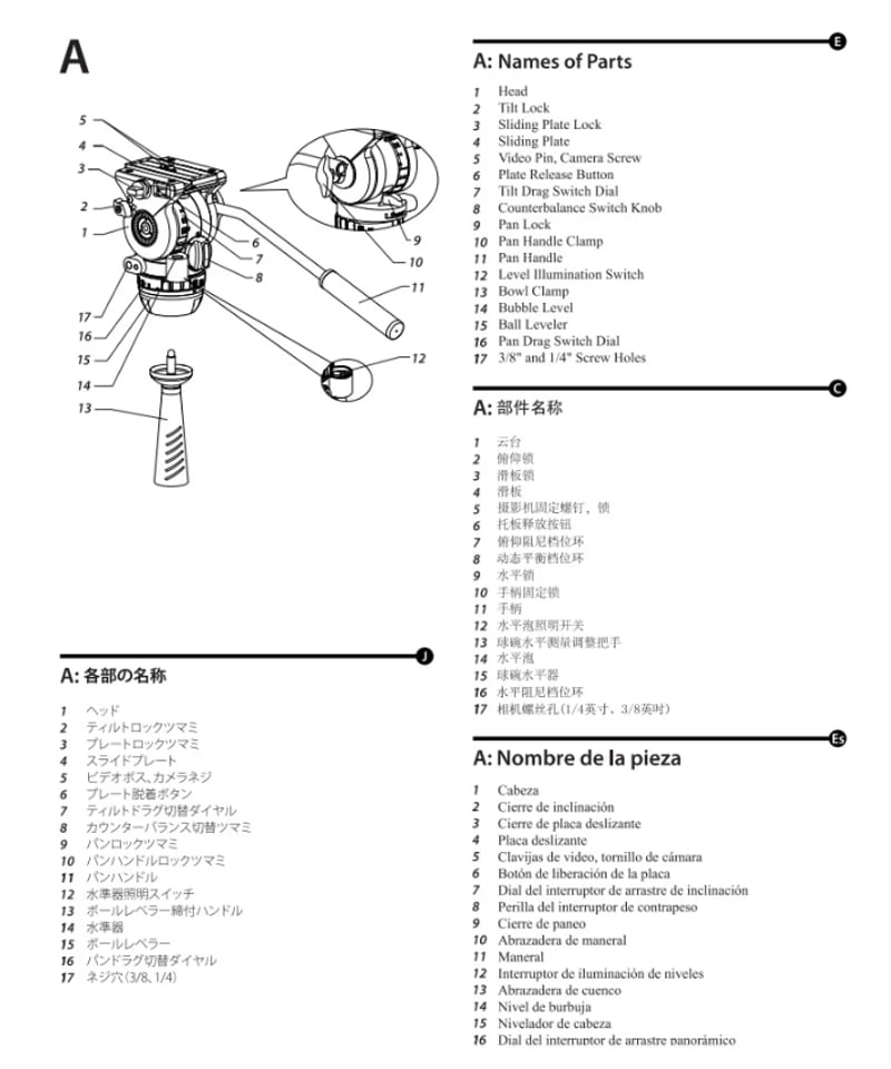 Libec NX-100MC 小型(4kg以下）カメラ用5段カウンターバランス