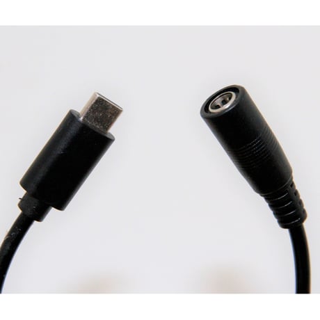 USB-C PD⇒5.5mm（ピン2.1㎜）コネクタ電源ケーブル(8.4VDC)　POWER PIPE 8.4V (税込み定価￥13,200）