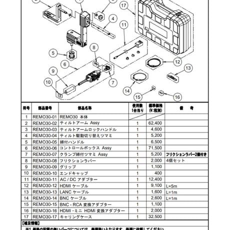 Libec　REMO30　リモートヘッド(税込み定価￥495,000)