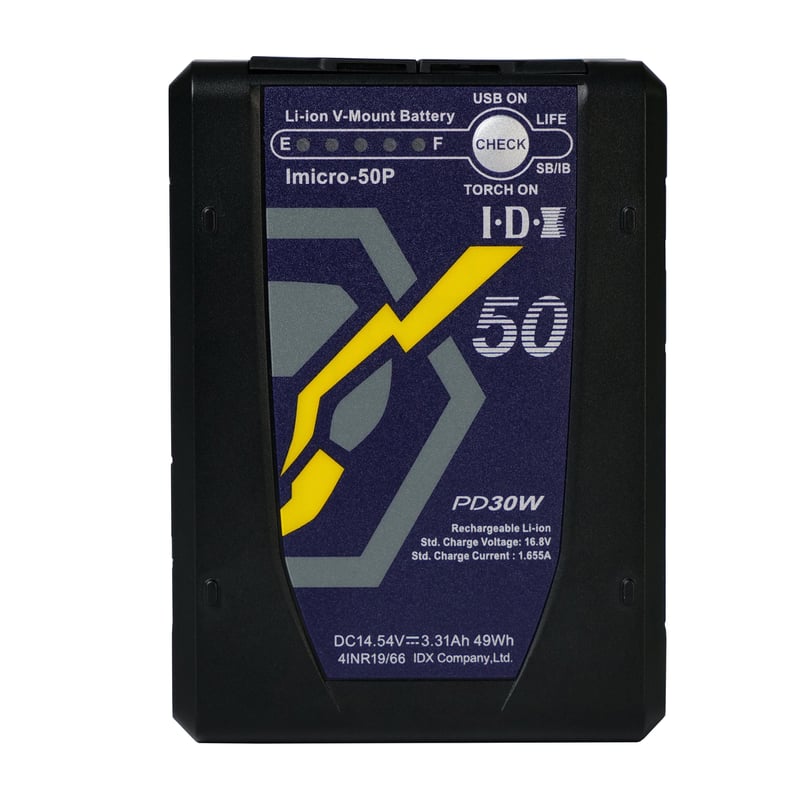micro V-Mountバッテリー Imicro-50P (49Wh) | アイ・ディー・エ