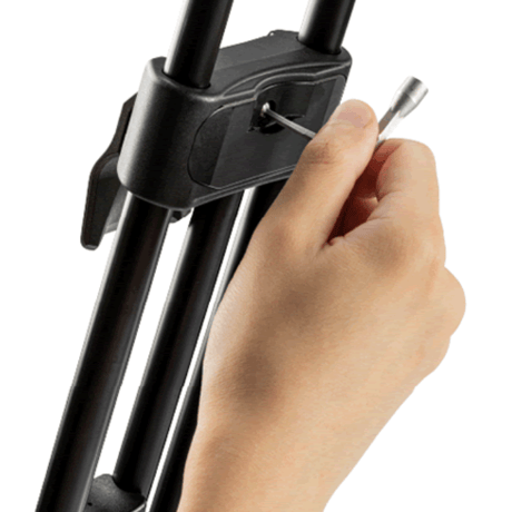 Libec HS-250MQ　完全バランスクイックロック3段アルミ三脚(ミッドスプレッダータイプ）(税込み定価￥236,500)
