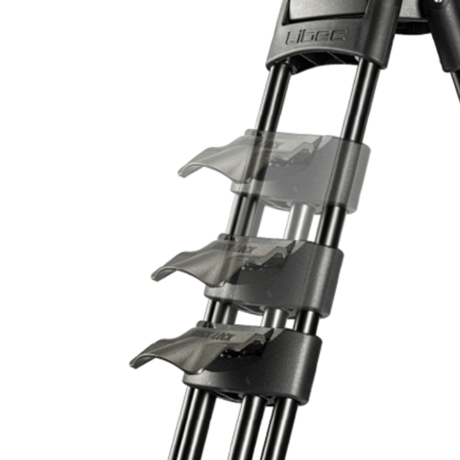 Libec HS-250MQ　完全バランスクイックロック3段アルミ三脚(ミッドスプレッダータイプ）(税込み定価￥236,500)