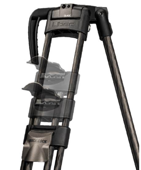 Libec HS-450MQC　完全バランスクイックロック3段カーボン三脚(ミッドスプレッダータイプ）(税込み定価￥379,500)