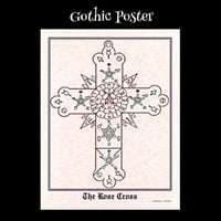 ゴシックポスター 魔術系ポスター / Rose Cross