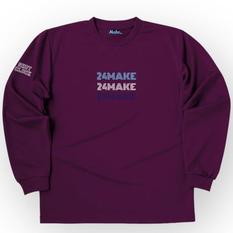 MC long tee 【DRY】PURPLE