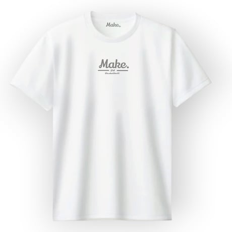 HSL short tee 【DRY】　WHITE×grey
