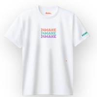 MC short tee【DRY】WHITE(orange)