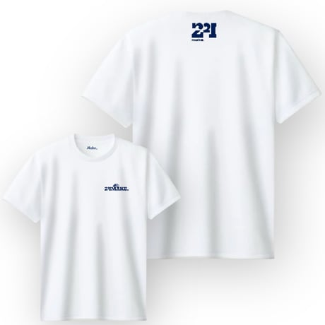 EX  short tee【DRY】  WHITE × NAVY