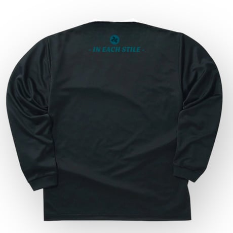 AW long tee 【DRY】BLACK×tur