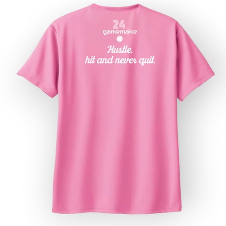 HSL short tee 【DRY】 PINK