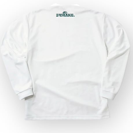 EX long tee【DRY】WHITE × TURQ