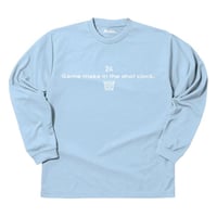 GM long tee【DRY】LIGHT BLUE