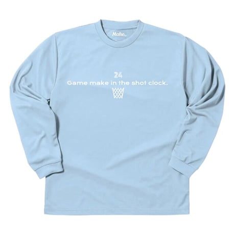 GM long tee【DRY】LIGHT BLUE