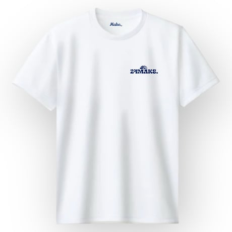 EX  short tee【DRY】  WHITE × NAVY