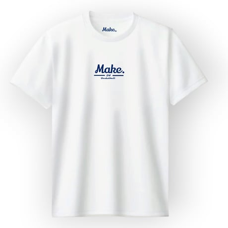 HSL short tee 【DRY】　WHITE×navy