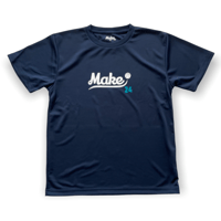 WT  front wave tee【DRY】NAVY