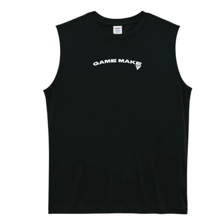 NGM sleeveless【DRY】BLACK×white