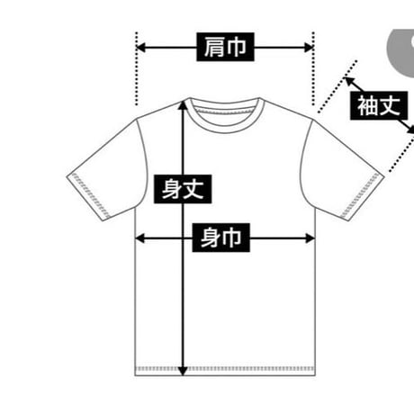 WT  front wave tee【DRY】GLAY×White